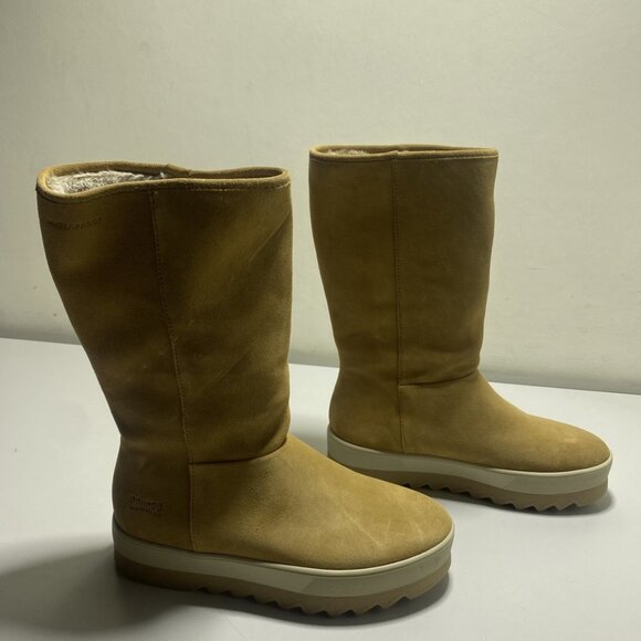 NEW COUGAR Womens Vail Boots Size 9 Mid Warm Waterproof Pull-On Soft Suede Brown - Picture 1 of 1